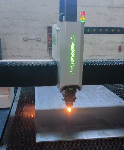 Laser at work